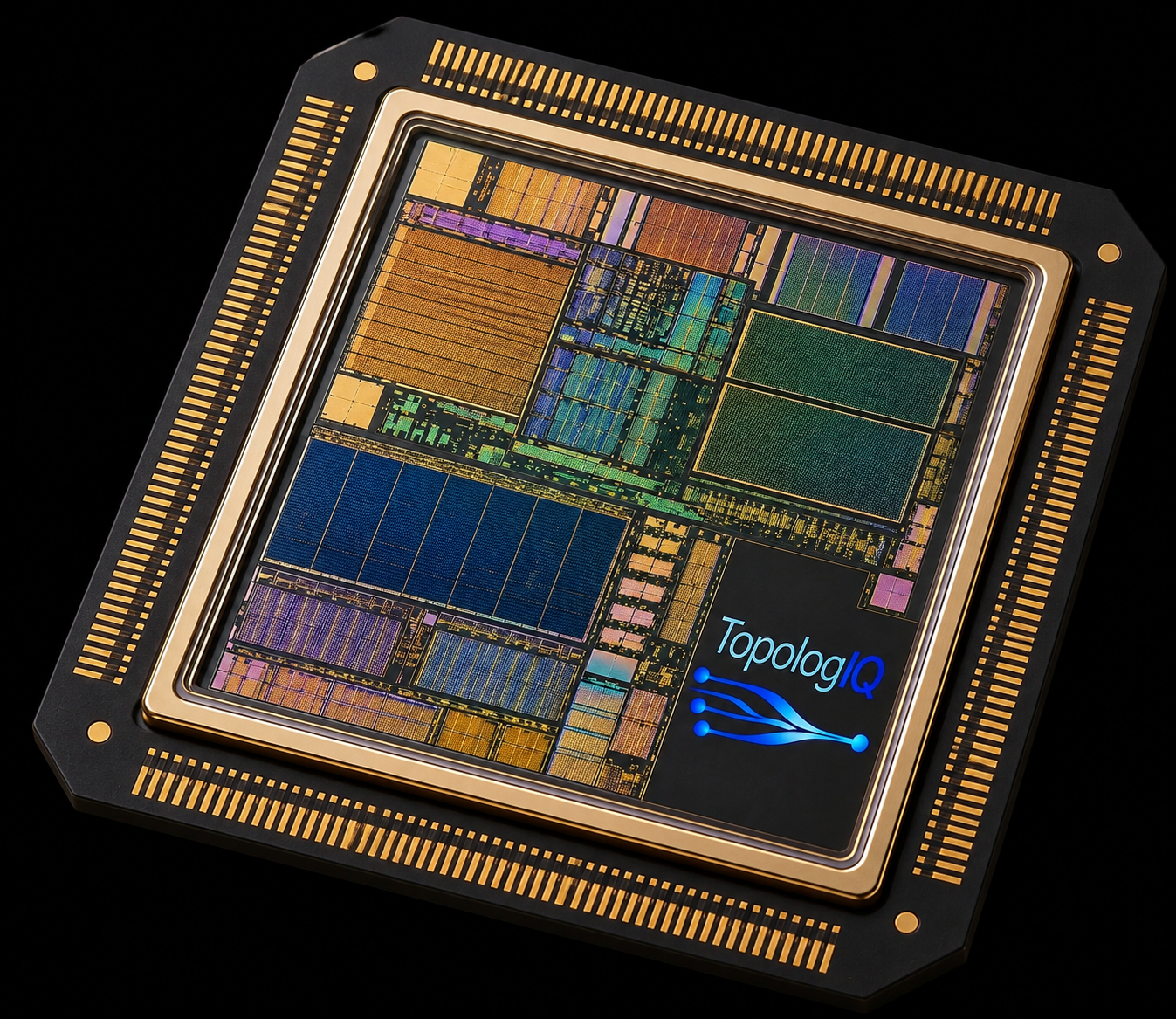 TopologIQ processor combining CMOS electronics and silicon photonics